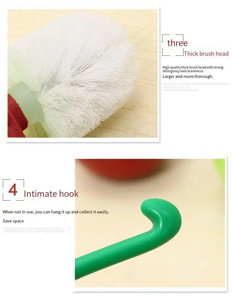 Cherry Shape Toilet Brush Set