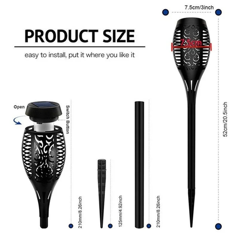 Solar Flame Torch Light