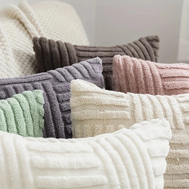 Boho Plush Pillow Cover