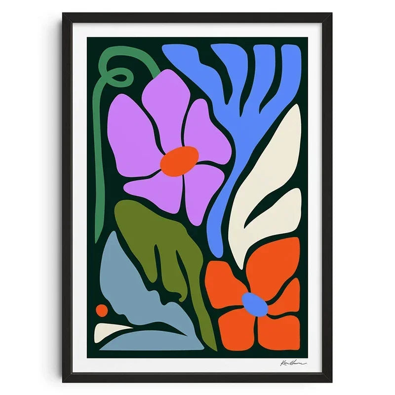 Retro Abstract Nourishing Soul Classic Wall Art,  Canvas Print Poster, Suitable for Home, Living Room, Room Decoration Painting