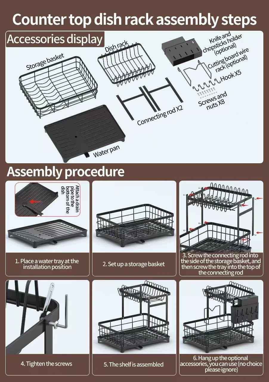 Space-Saver Dish Rack
