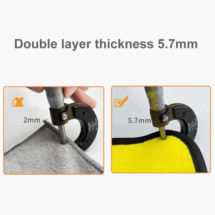 Double Layer Microfiber Car Towels