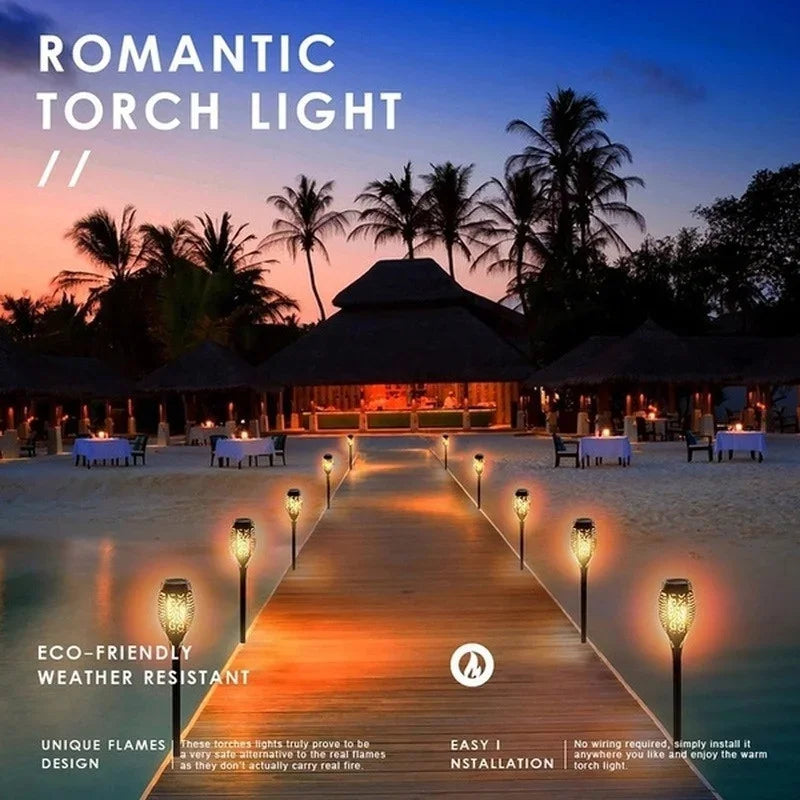 Solar Flame Torch Light