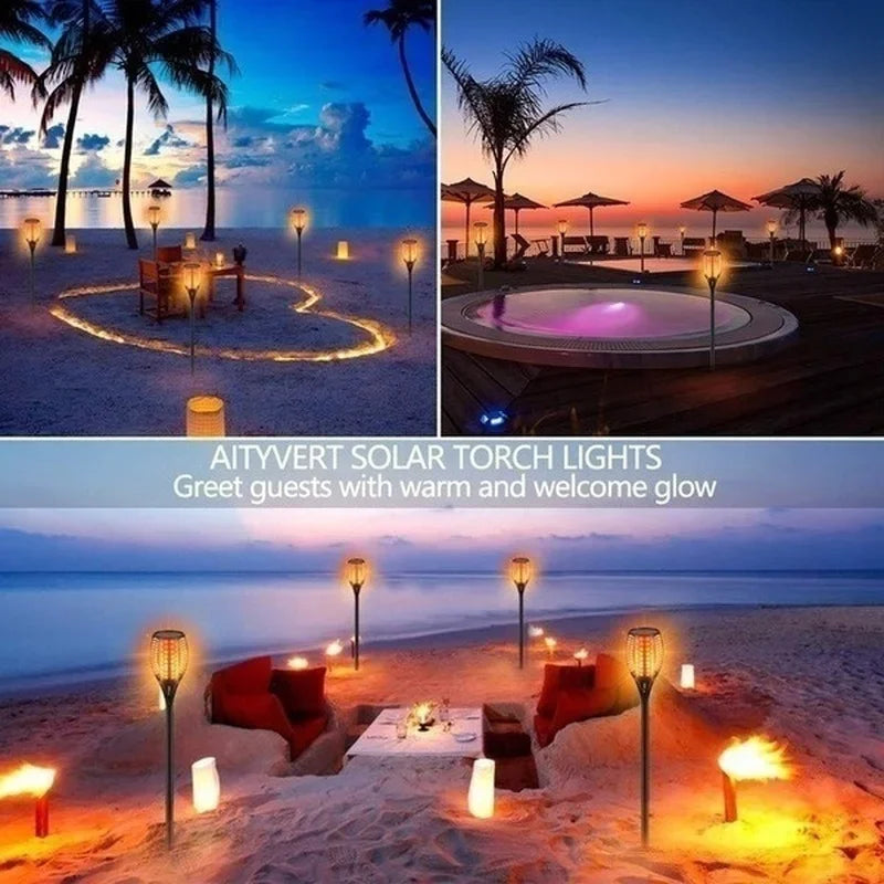 Solar Flame Torch Light
