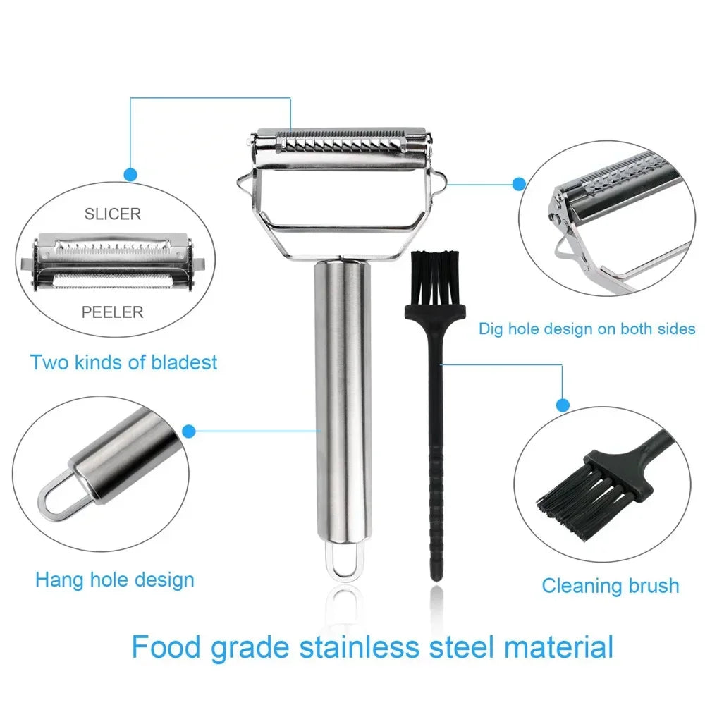 3-in-1 Stainless Steel Peeler