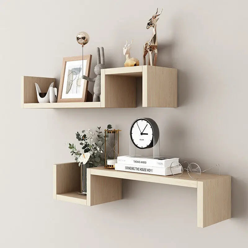 Wooden Wall Shelf (Set of 2)