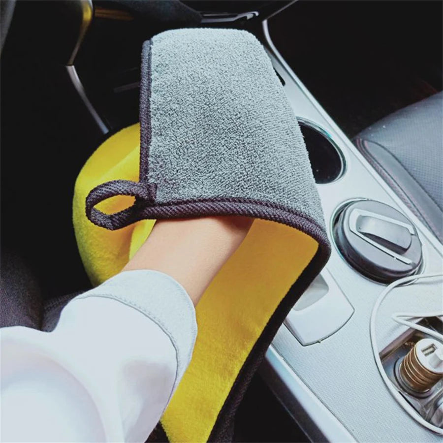 Double Layer Microfiber Car Towels