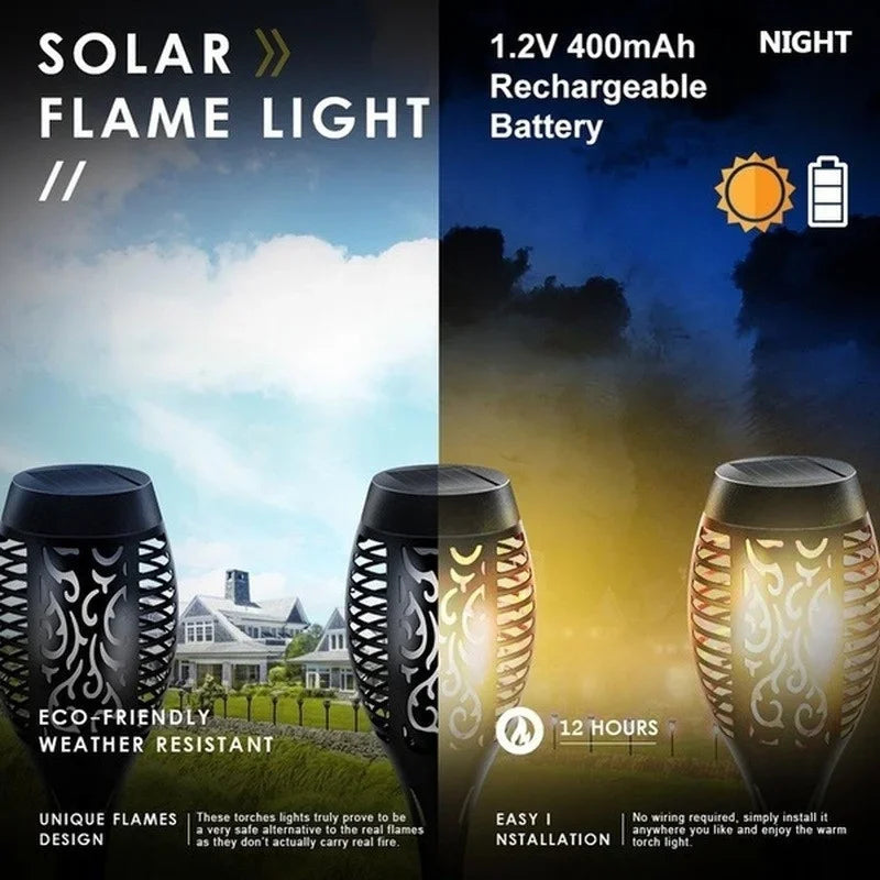 Solar Flame Torch Light