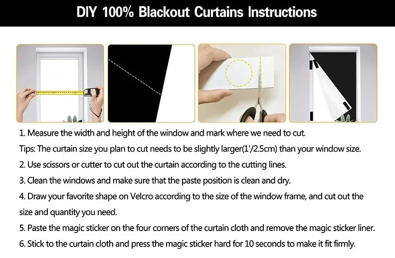 Instant Darkness Window Cover