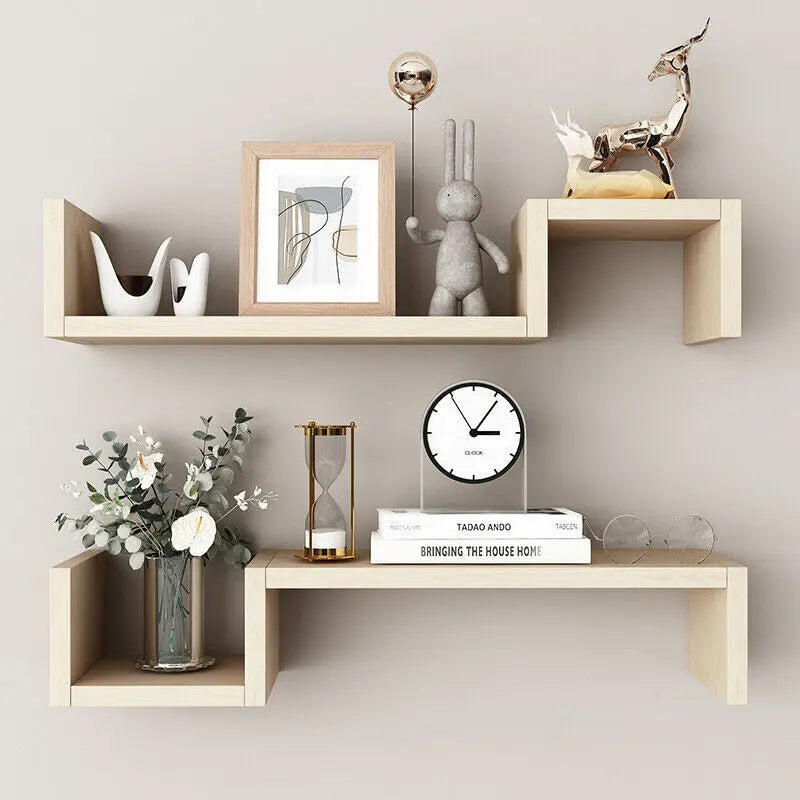 Wooden Wall Shelf (Set of 2)