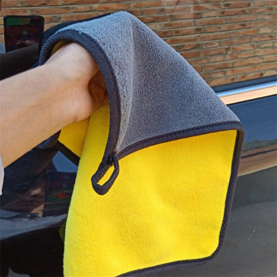 Double Layer Microfiber Car Towels