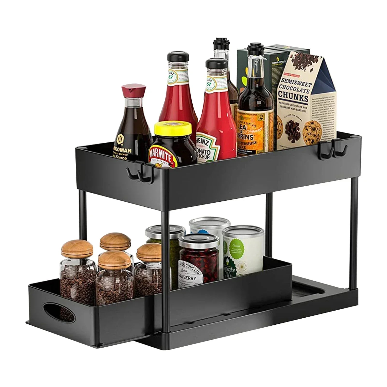 Sliding Cabinet Organizer Basket