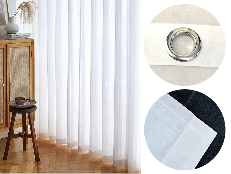 Luxury White Sheer Curtains