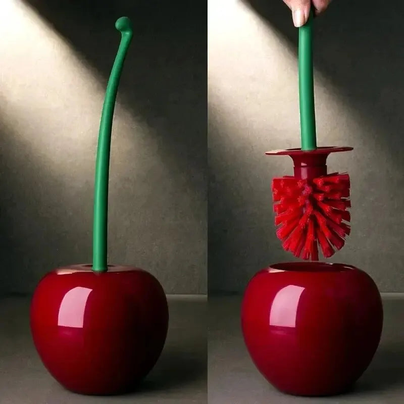 Cherry Shape Toilet Brush Set