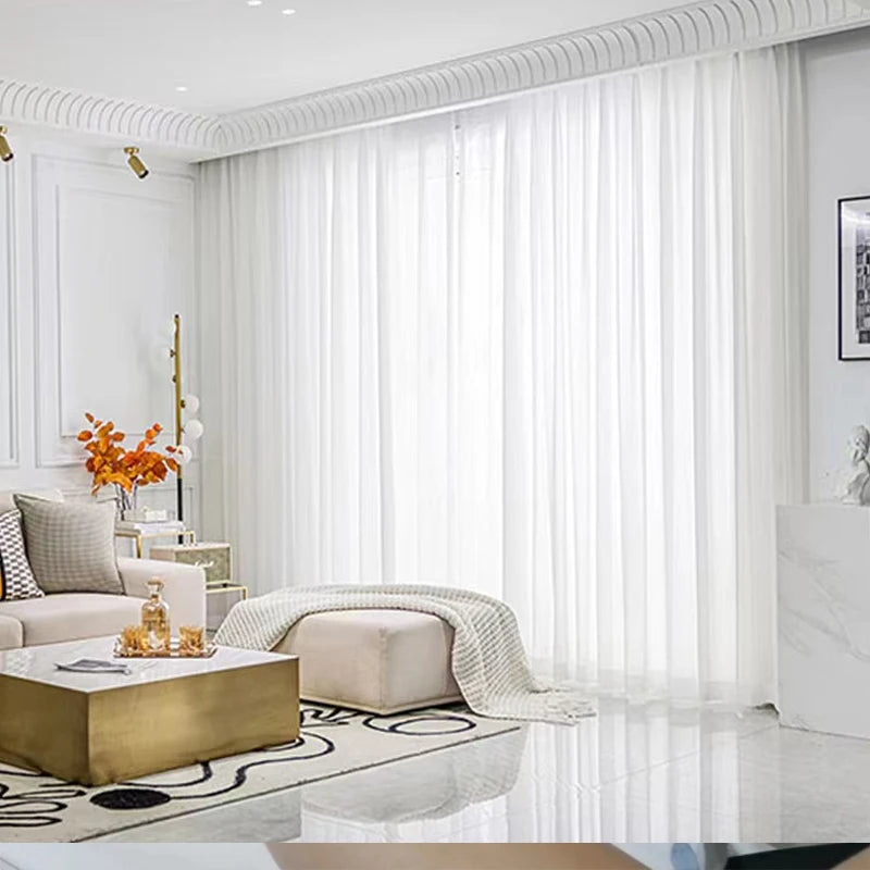 Luxury White Sheer Curtains