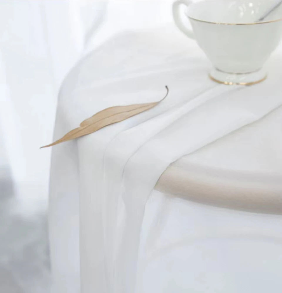 Luxury White Sheer Curtains