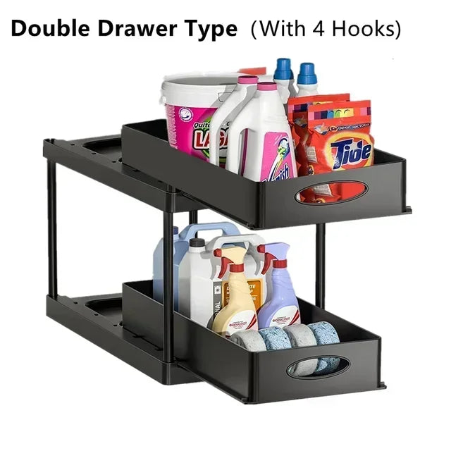 Sliding Cabinet Organizer Basket