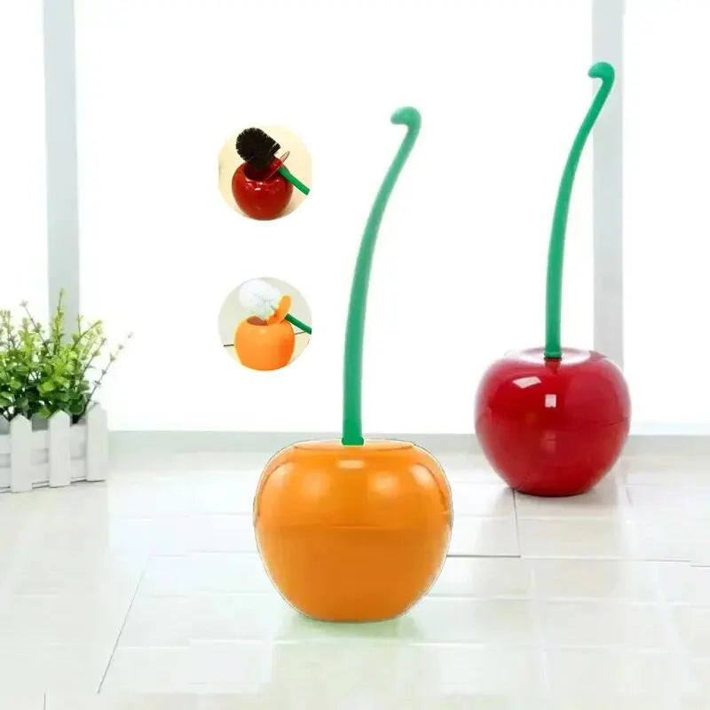 Cherry Shape Toilet Brush Set