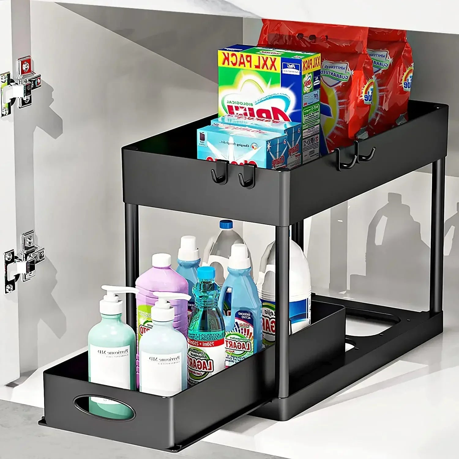 Sliding Cabinet Organizer Basket