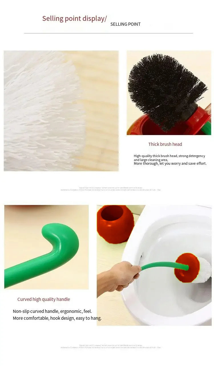 Cherry Shape Toilet Brush Set