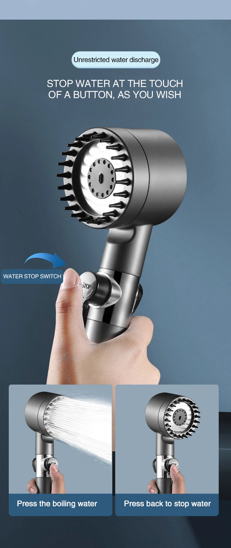 HydroPower Massage Showerhead