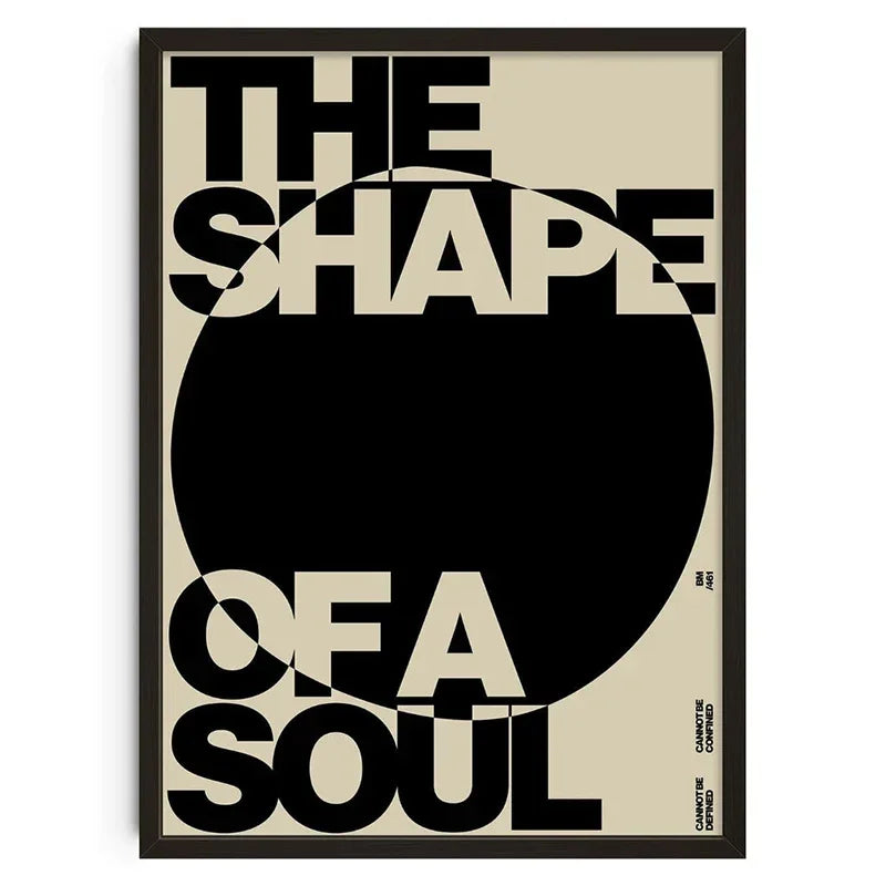 Retro Abstract Nourishing Soul Classic Wall Art,  Canvas Print Poster, Suitable for Home, Living Room, Room Decoration Painting