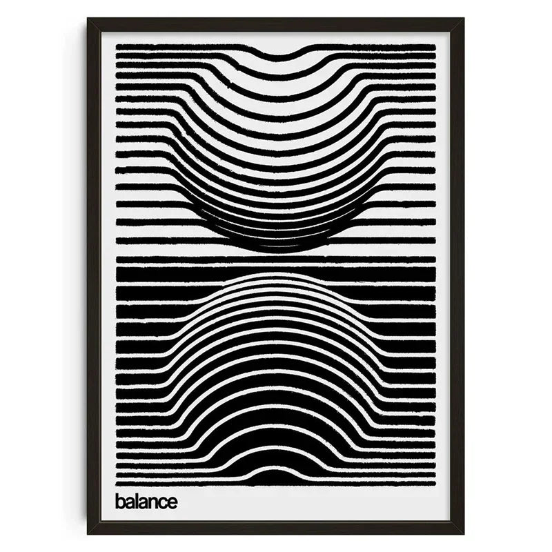 Retro Abstract Nourishing Soul Classic Wall Art,  Canvas Print Poster, Suitable for Home, Living Room, Room Decoration Painting