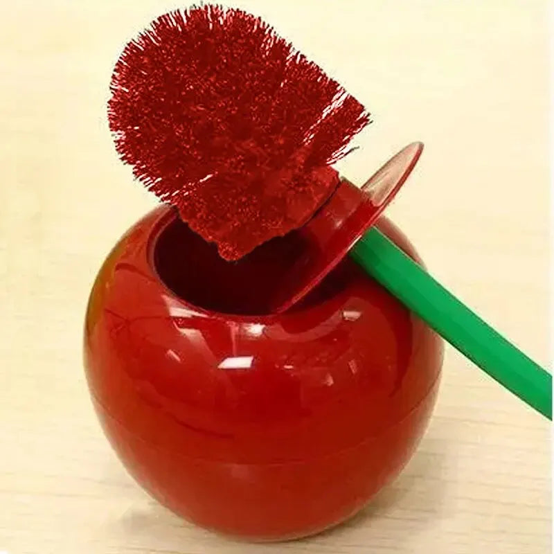 Cherry Shape Toilet Brush Set