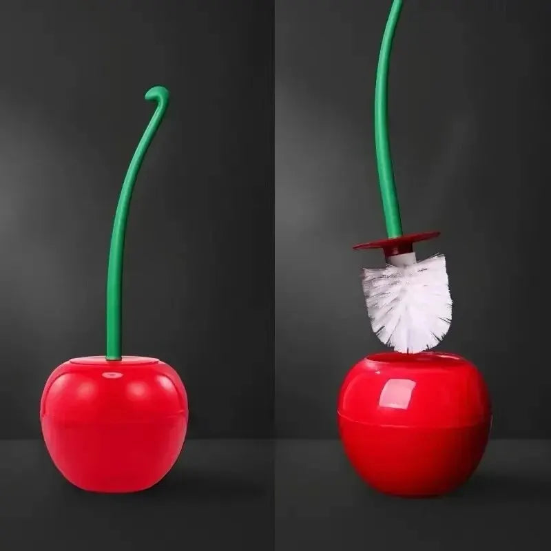 Cherry Shape Toilet Brush Set