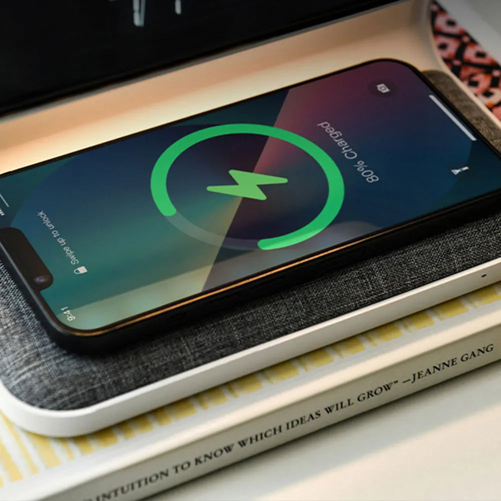 All-in-One Bedside Dock: Light, Clock & Charger