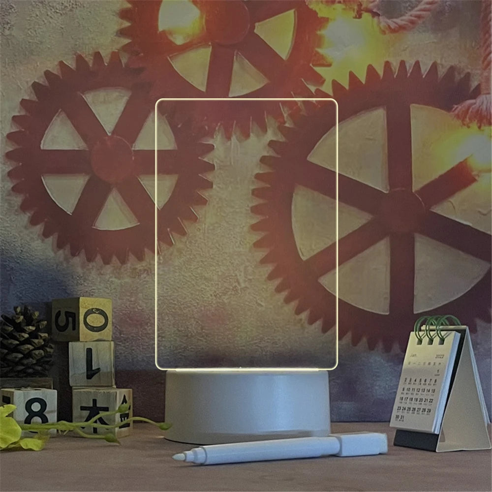 Glow Message Board with LED Calendar