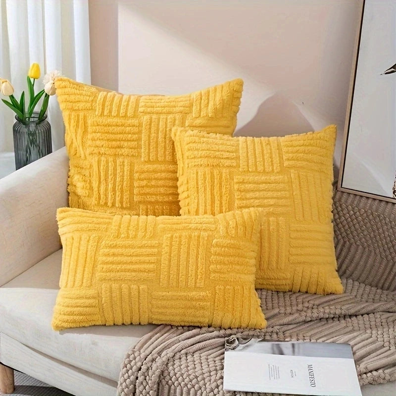 Boho Plush Pillow Cover