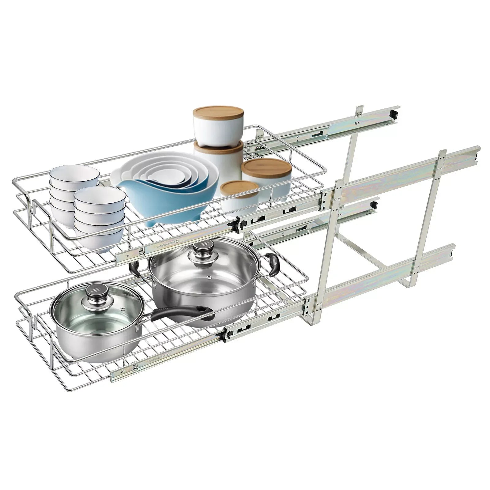 2-Tier Pull-Out Cabinet Organizer