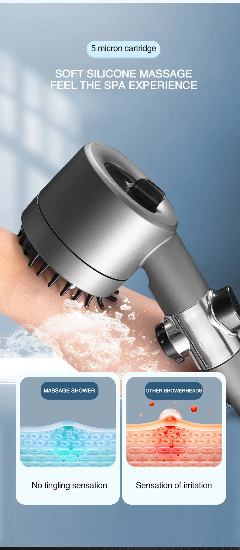 HydroPower Massage Showerhead