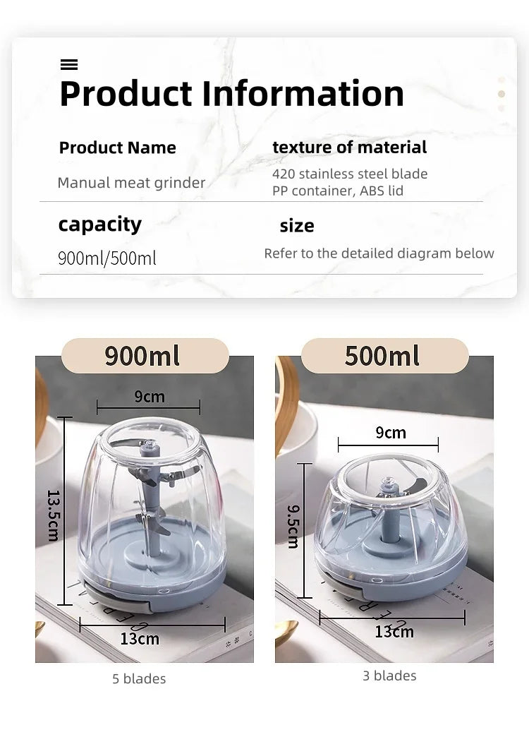 Manual Rotating Food Chopper