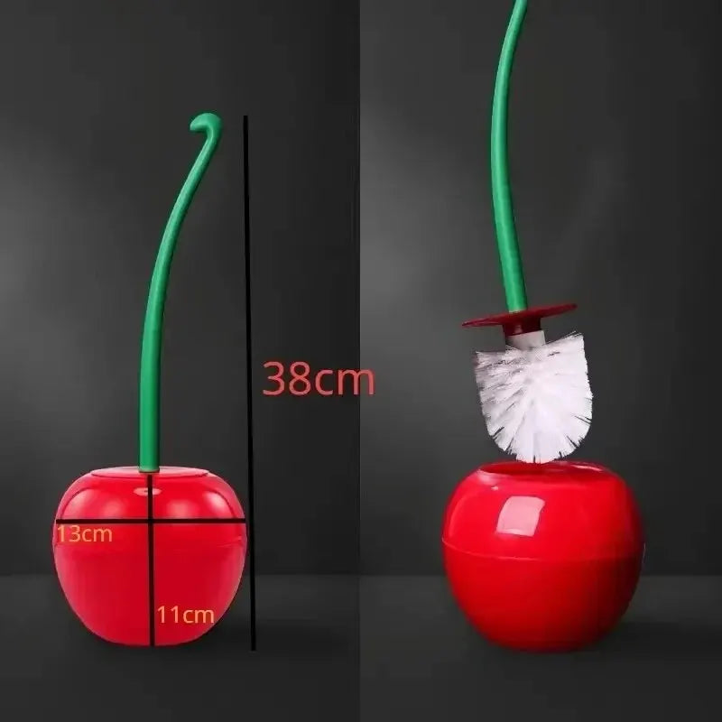 Cherry Shape Toilet Brush Set