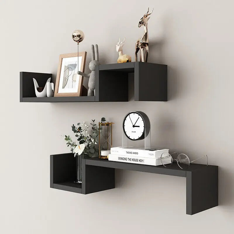 Wooden Wall Shelf (Set of 2)