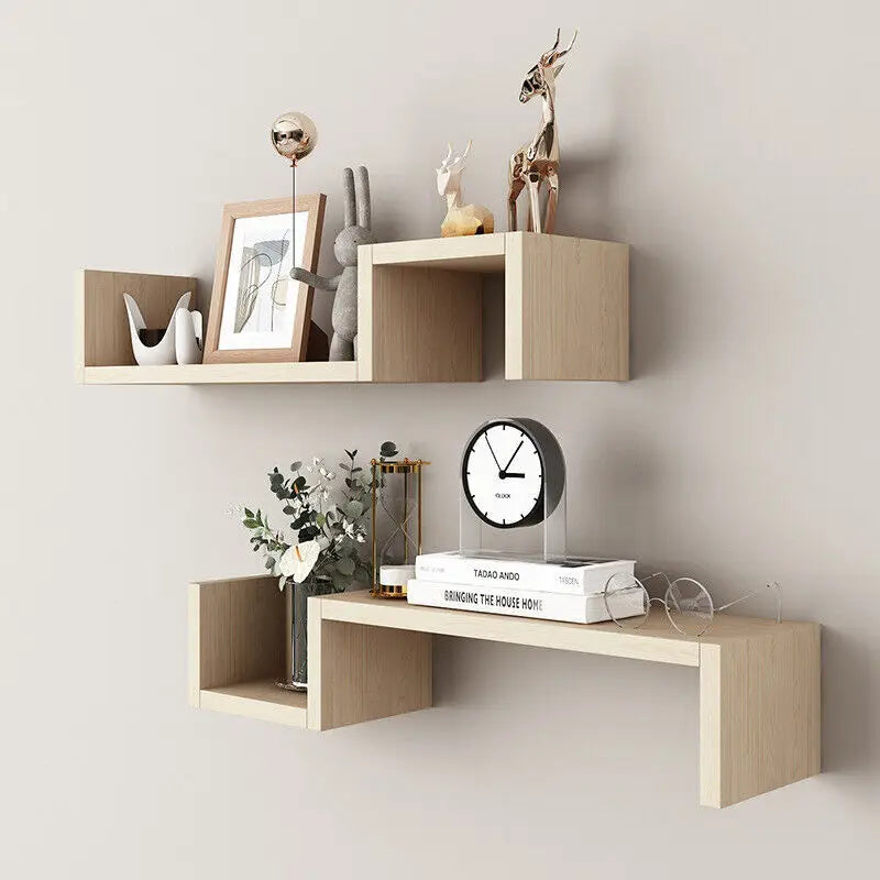 Wooden Wall Shelf (Set of 2)
