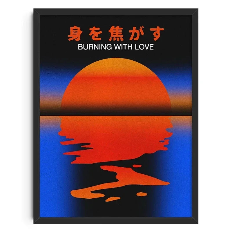 Retro Abstract Nourishing Soul Classic Wall Art,  Canvas Print Poster, Suitable for Home, Living Room, Room Decoration Painting